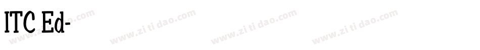 ITC Ed字体转换